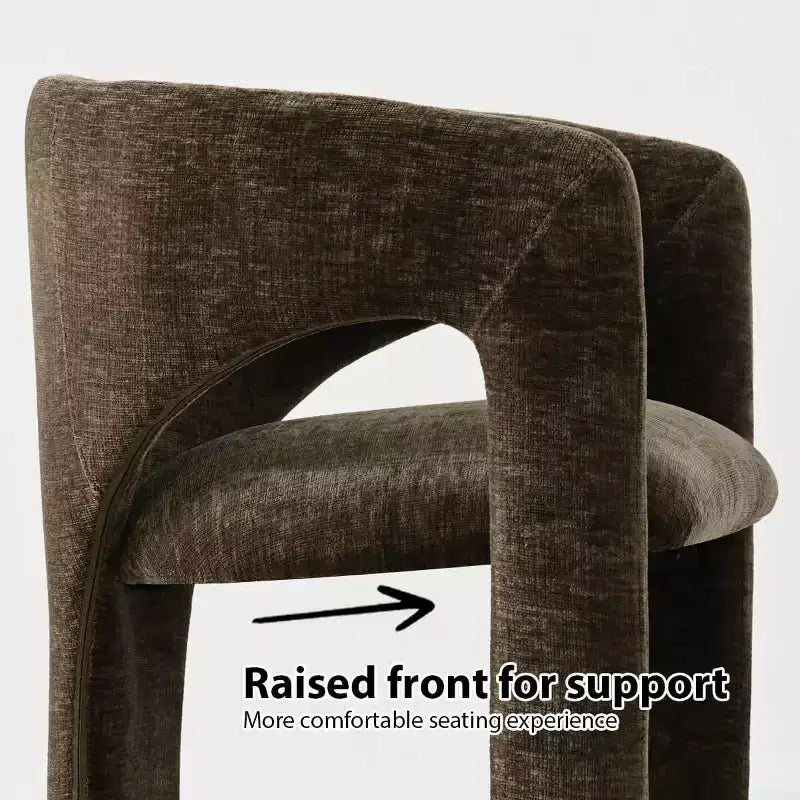 Set Tavolo da Pranzo Rotondo con 2 Poltrone in Ciniglia, Tavolo Moderno con Base a Piedistallo e Sedie Imbottite con Schienale e Braccioli Completi-Panipeachy