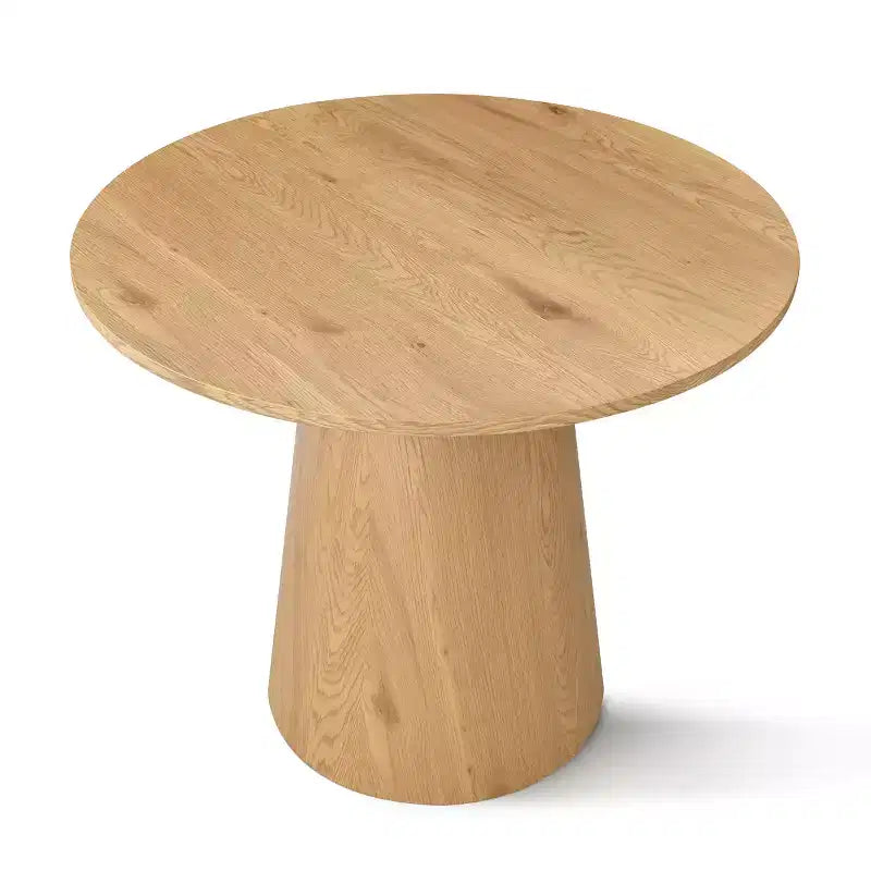 Set Tavolo da Pranzo Rotondo con 2 Poltrone in Ciniglia, Tavolo Moderno con Base a Piedistallo e Sedie Imbottite con Schienale e Braccioli Completi-Panipeachy