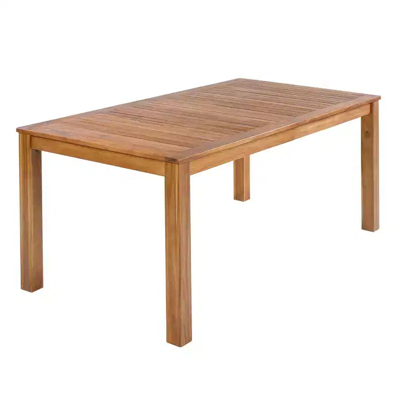Set da pranzo Nicolas Patio di GDFStudio, 5 pezzi, in legno e metallo, con 4 poltrone in rattan intrecciato a mano