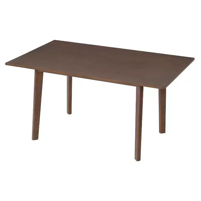 Set da Pranzo Moderno 7 Pezzi con Tavolo in Legno Massello da 60 e 6 Sedie Impilabili