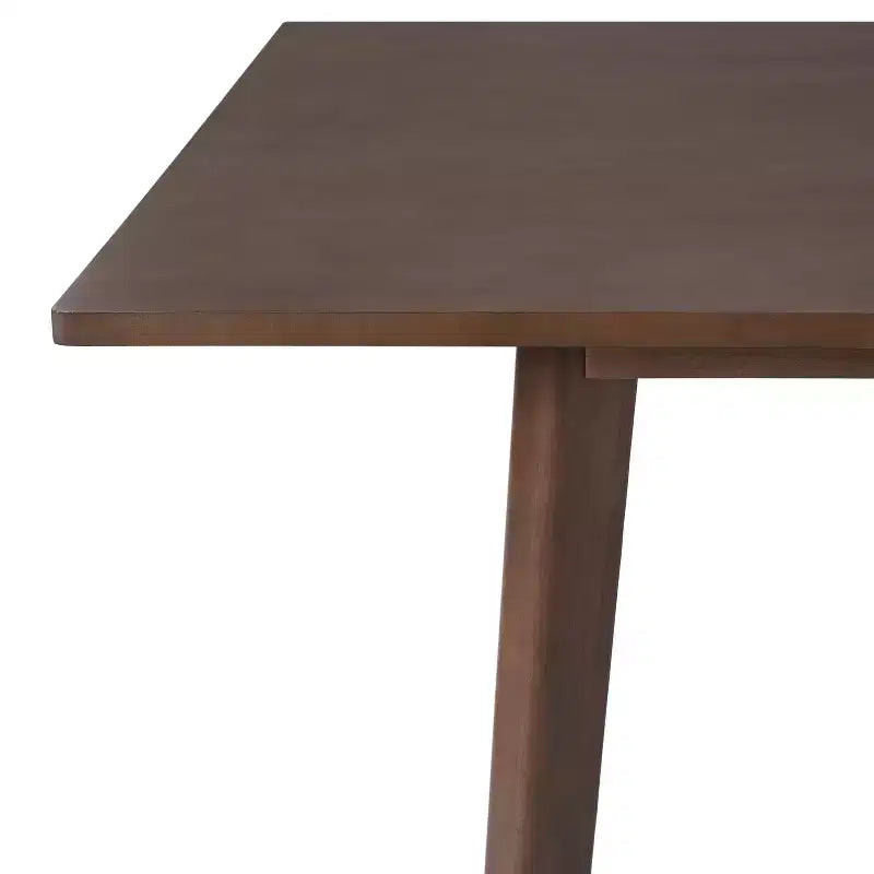 Set da Pranzo Moderno 7 Pezzi con Tavolo in Legno Massello da 60 e 6 Sedie Impilabili