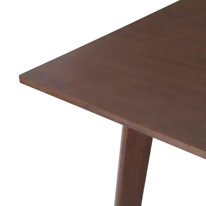 Set da Pranzo Moderno 7 Pezzi con Tavolo in Legno Massello da 60 e 6 Sedie Impilabili