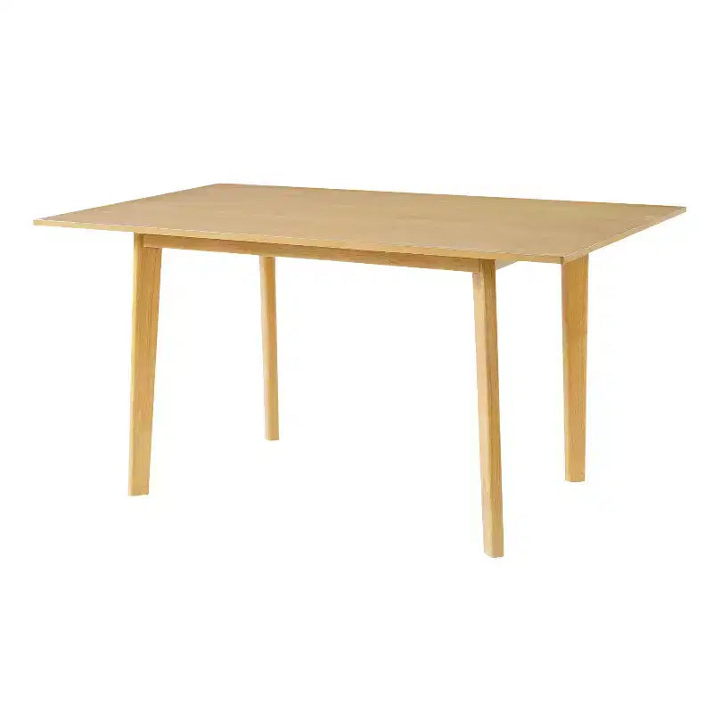 Set da Pranzo Moderno 7 Pezzi con Tavolo in Legno Massello da 60 e 6 Sedie Impilabili