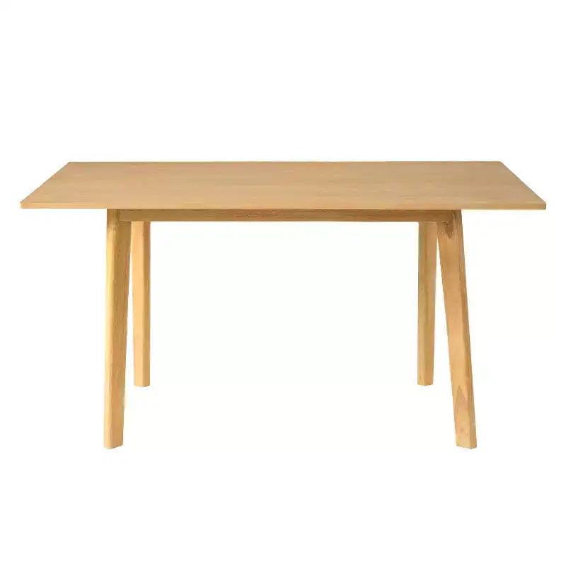 Set da Pranzo Moderno 7 Pezzi con Tavolo in Legno Massello da 60 e 6 Sedie Impilabili
