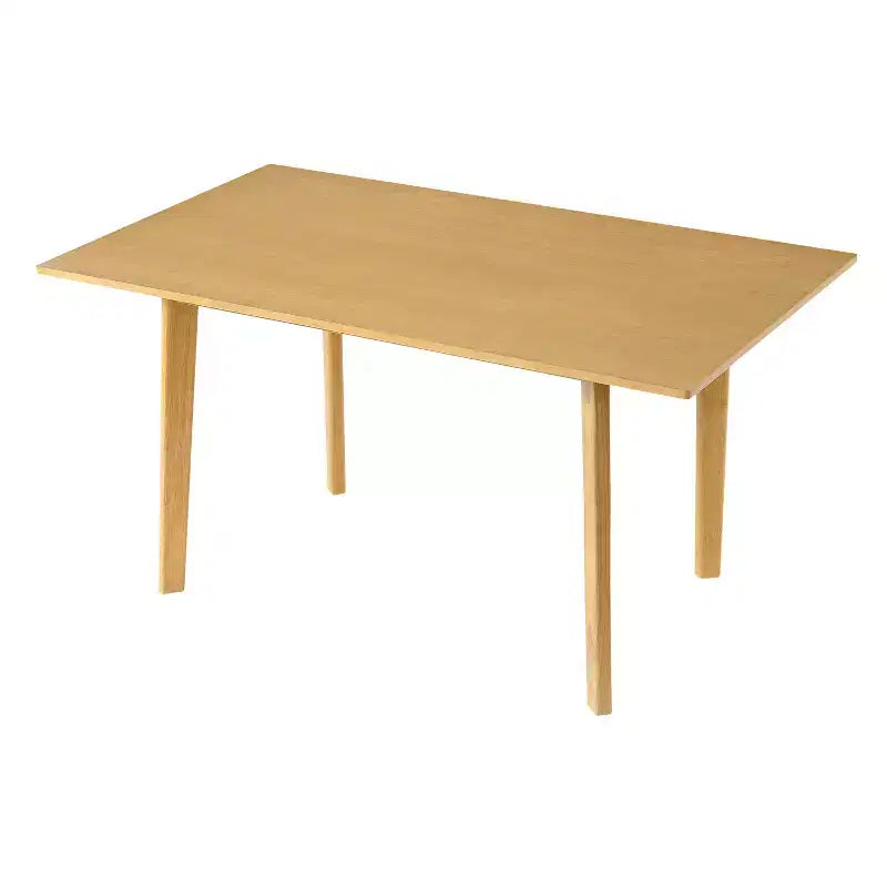Set da Pranzo Moderno 7 Pezzi con Tavolo in Legno Massello da 60 e 6 Sedie Impilabili