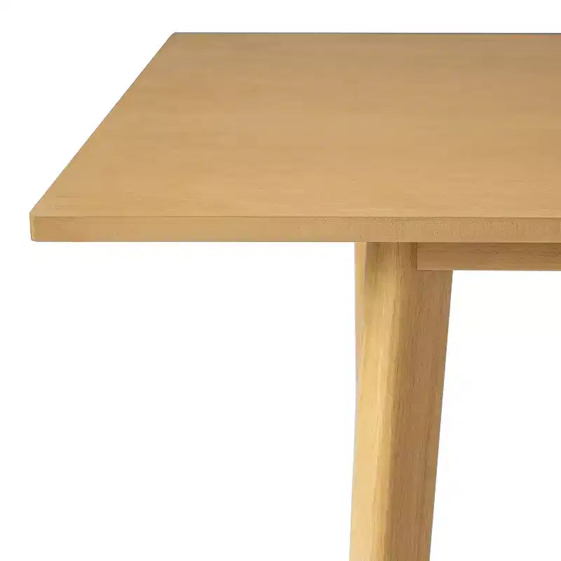 Set da Pranzo Moderno 7 Pezzi con Tavolo in Legno Massello da 60 e 6 Sedie Impilabili