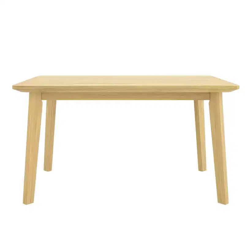 Set da pranzo rustico di 5 pezzi con tavolo in legno e 4 sedie imbottite color espresso