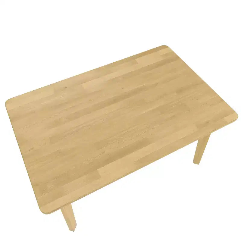 Set da pranzo rustico di 5 pezzi con tavolo in legno e 4 sedie imbottite color espresso