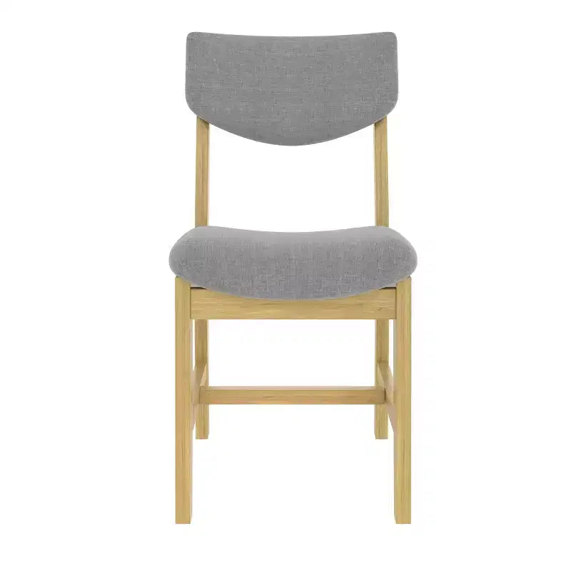 Set da pranzo rustico di 5 pezzi con tavolo in legno e 4 sedie imbottite color espresso