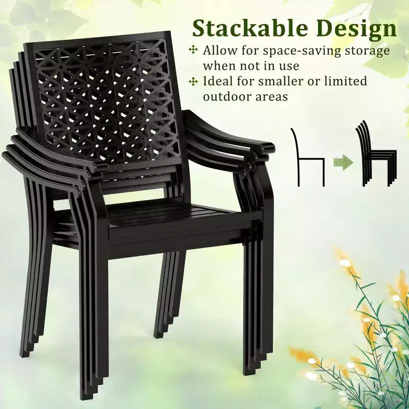 Set da pranzo da esterno espandibile Gymax 7 pezzi con piano e sedili a doghe per giardino e terrazza