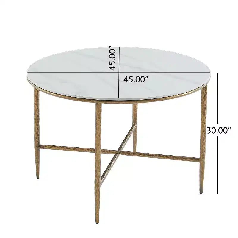 Christopher Knight Home Valeska Set da Pranzo 5 Pezzi Industriale Lusso con Tavolo in Pietra Sinterizzata Forgiata a Mano e Sedie Imbottite