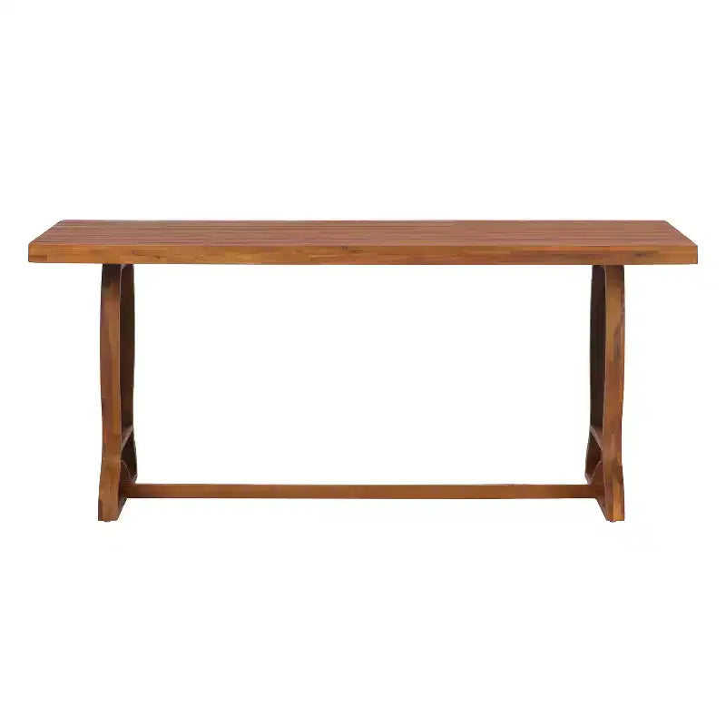Christopher Knight Home Brigitte Set da pranzo da esterno 7 pezzi in vimini rustico e legno di acacia