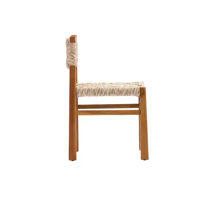 Christopher Knight Home Brigitte Set da pranzo da esterno 7 pezzi in vimini rustico e legno di acacia
