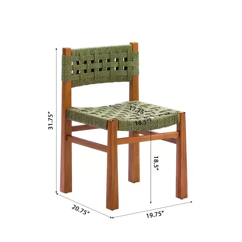 Set da pranzo da esterno Christopher Knight Home Coralie a 7 pezzi in vimini rustico intrecciato e legno di acacia