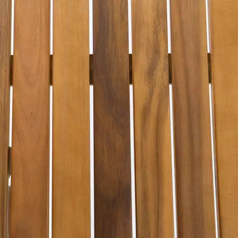 Christopher Knight Home Danette Set da pranzo da 7 pezzi da esterno rustico in vimini intrecciato e legno di acacia