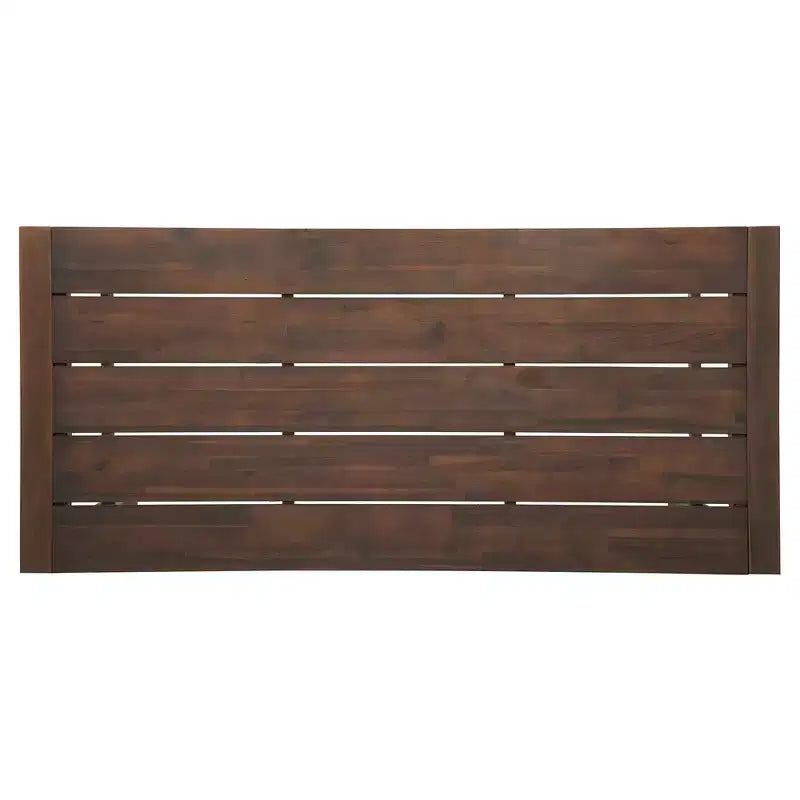 Set da bar Whisen a 5 pezzi in stile rustico per patio, tavolo e sedie da esterno con sedie ergonomiche e piano del tavolo a doghe