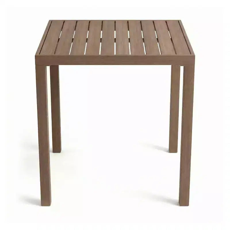 Set da patio Martha Stewart Bedford da 5 pezzi in alluminio, 4 sgabelli da bar con cuscini, tavolo da patio quadrato da 35,5 pollici