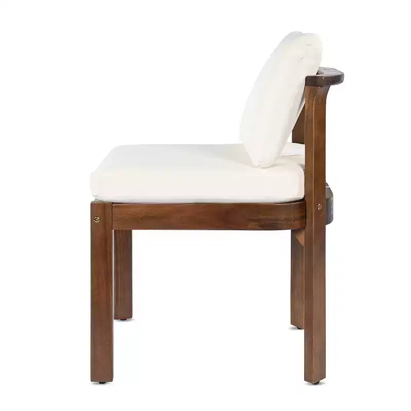 Christopher Knight Home Harrison Patio Set da Pranzo Moderno da 7 Pezzi in Legno di Acacia Espandibile con Tavolo e Sedie con Cuscini