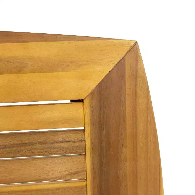 Christopher Knight Home Lorenzo Set da Pranzo Moderno da 7 Pezzi in Legno di Acacia con Design a Doghe