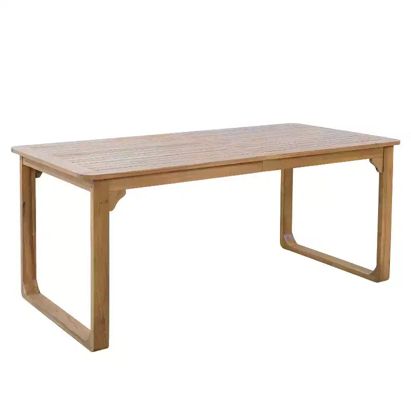 Christopher Knight Home Gavin Patio Set da pranzo moderno in legno di acacia a 5 pezzi con 4 sedie da pranzo in corda in vimini