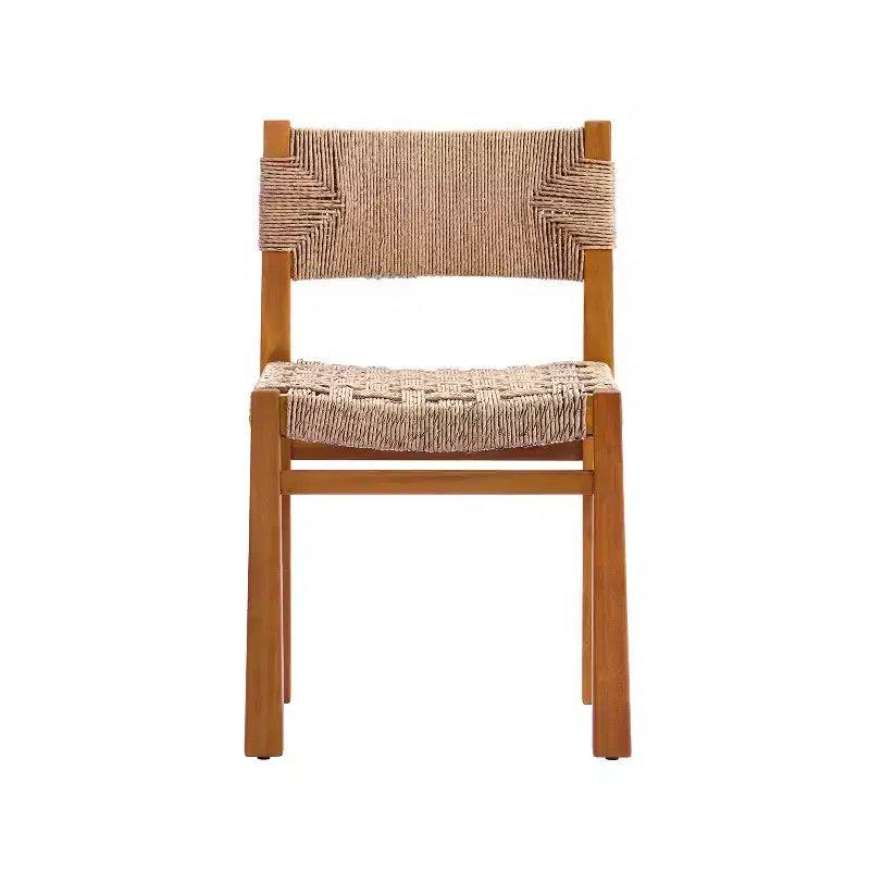 Christopher Knight Home Antonella, set da pranzo in 7 pezzi, in legno di acacia con design a doghe e in vimini