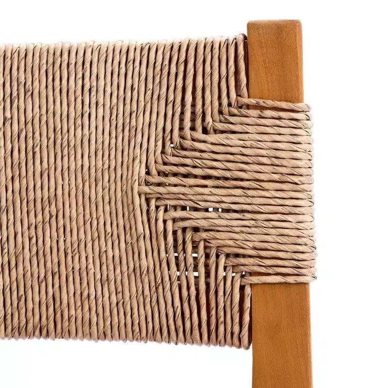 Christopher Knight Home Antonella, set da pranzo in 7 pezzi, in legno di acacia con design a doghe e in vimini