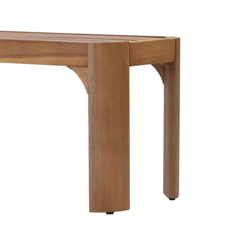 Christopher Knight Home Bao Set da Pranzo Moderno da Esterno di 2 Pezzi in Legno di Acacia con Design a Doghe