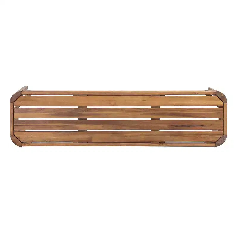 Christopher Knight Home Bao Set da Pranzo Moderno da Esterno di 2 Pezzi in Legno di Acacia con Design a Doghe