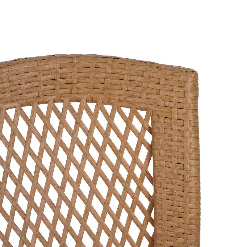 Christopher Knight Home Magnus Set da pranzo moderno 7 pezzi in acacia e ferro con tavolo a doghe e design in rattan sintetico