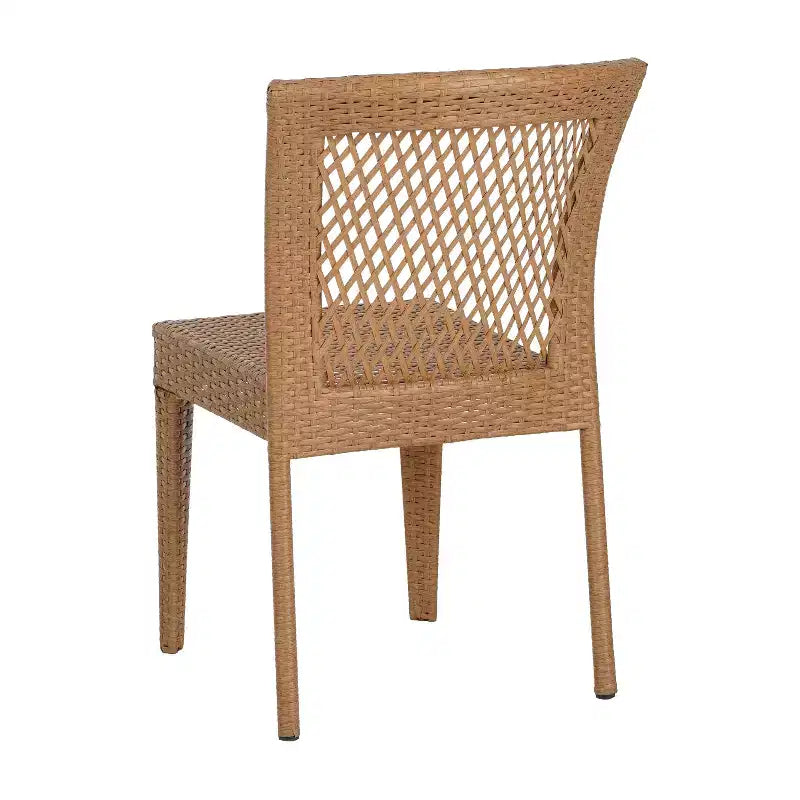 Christopher Knight Home Magnus Set da pranzo moderno 7 pezzi in acacia e ferro con tavolo a doghe e design in rattan sintetico