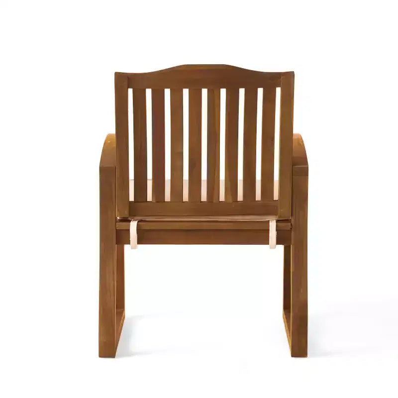 Christopher Knight Home Soren Set da pranzo da 7 pezzi da patio in acacia con tavolo a doghe estensibile e cuscini