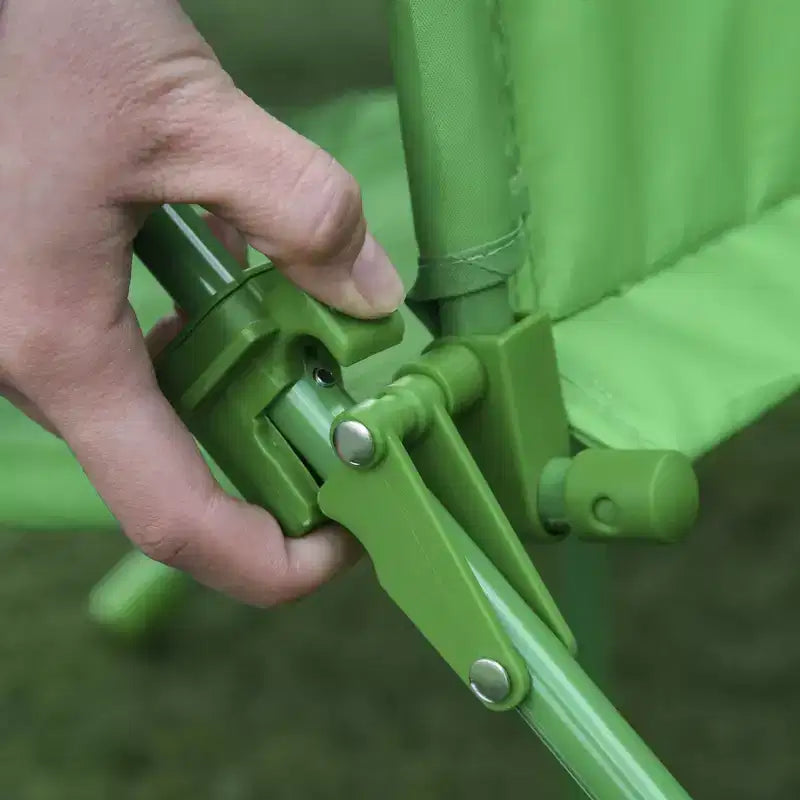 Tavolo da picnic pieghevole per bambini da esterno e set di sedie con ombrellone, 4 pezzi, verde