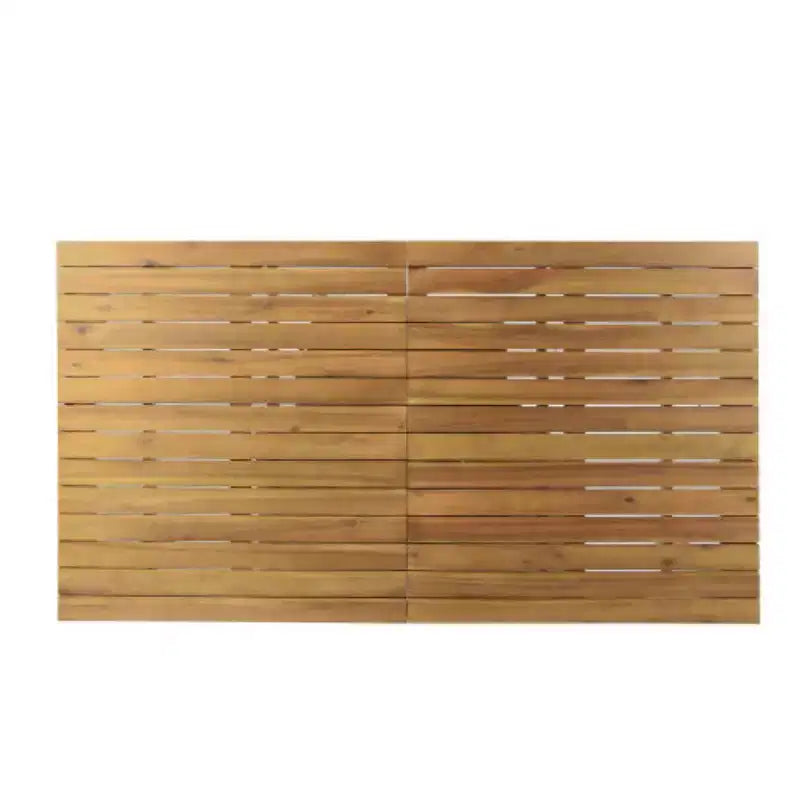 Set da pranzo da esterni da 7 pezzi, tavolo da pranzo allungabile in legno di acacia con 6 sedie imbottite, mobili da pranzo da esterni per il giardino-Panipeachy