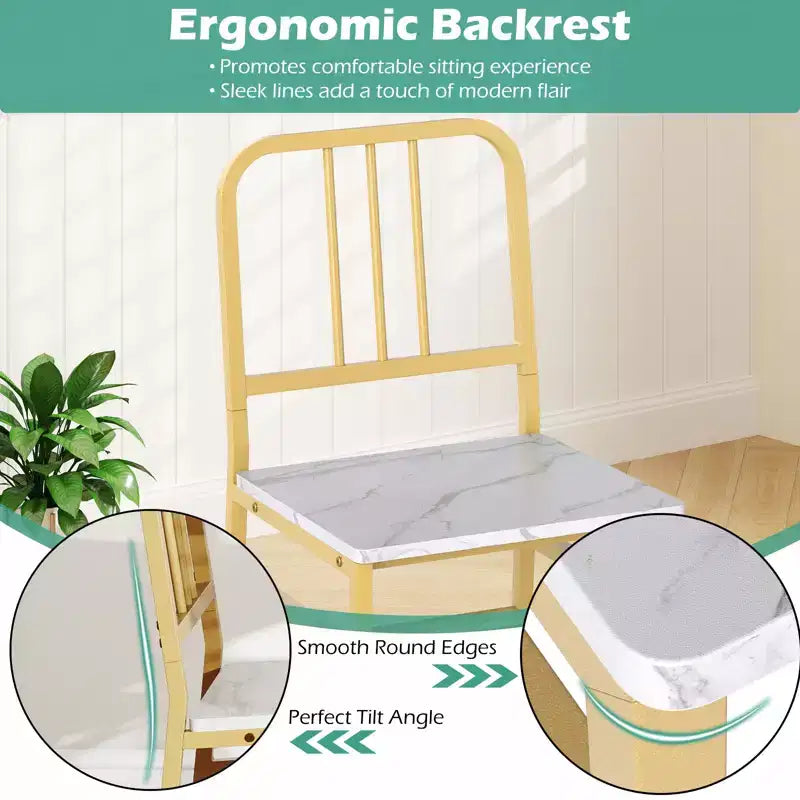 Costway Set 3 Pezzi Tavolo da Pranzo Rettangolare e Sedie Angolo Colazione in Legno con Scaffale di Stoccaggio