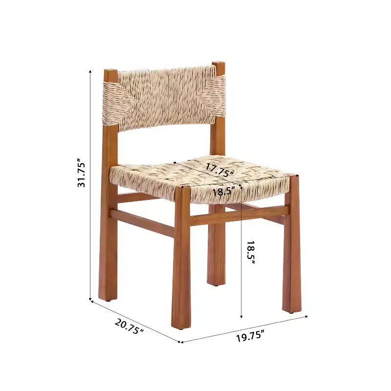 Christopher Knight Home Wriby Set da Pranzo Moderno da Esterno a 7 Pezzi in Acacia con Tavolo Espandibile a Doghe e Design in Vimini