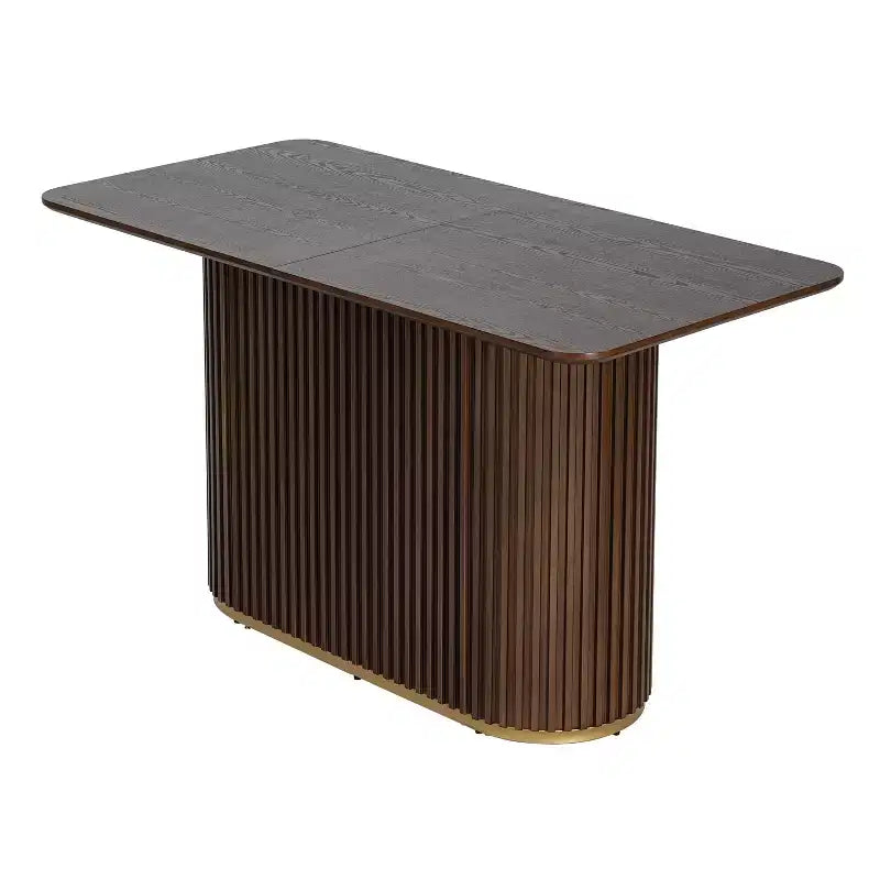 Christopher Knight Home Quini Set da Pranzo Moderno da 5 Pezzi in Legno con Base a Piedistallo e Gambe in Legno di Gomma
