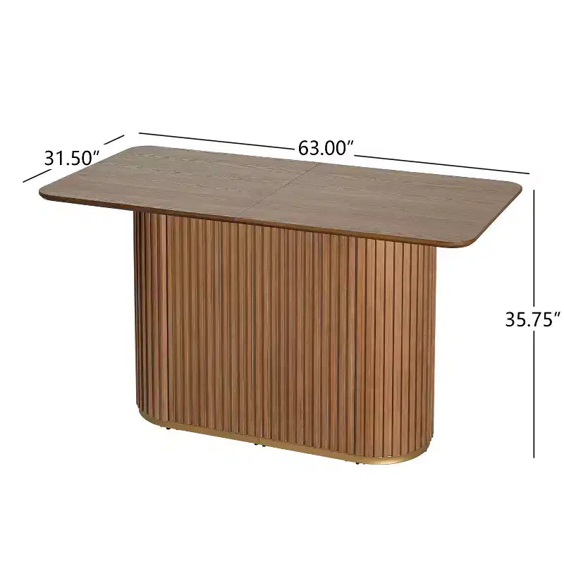 Christopher Knight Home Quini Set da Pranzo Moderno da 5 Pezzi in Legno con Base a Piedistallo e Gambe in Legno di Gomma