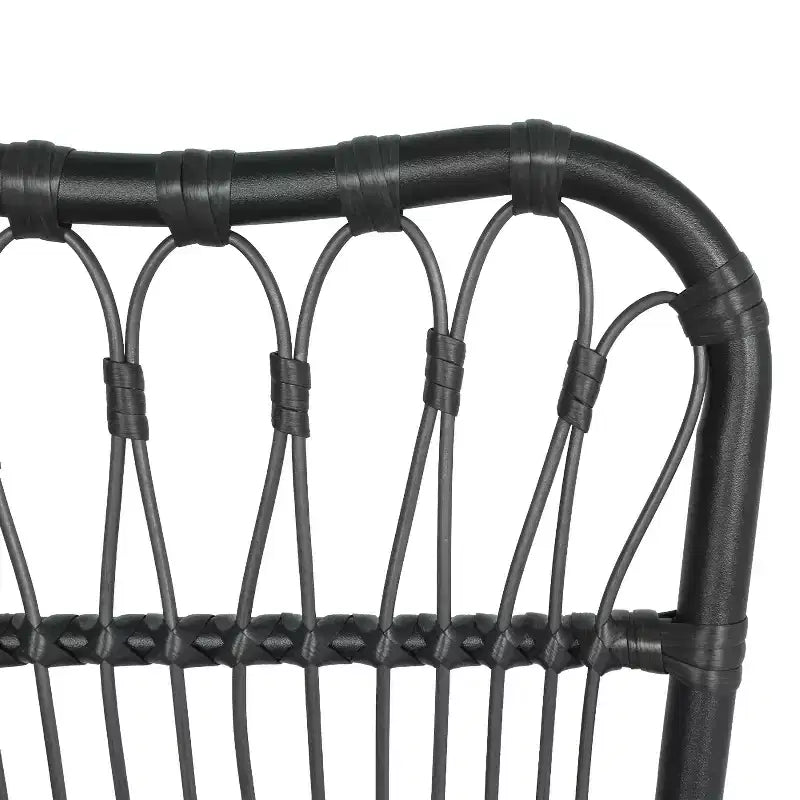 Christopher Knight Home Bruni Set da pranzo moderno di 7 pezzi per patio in ferro e rattan PE con tavolo ovale