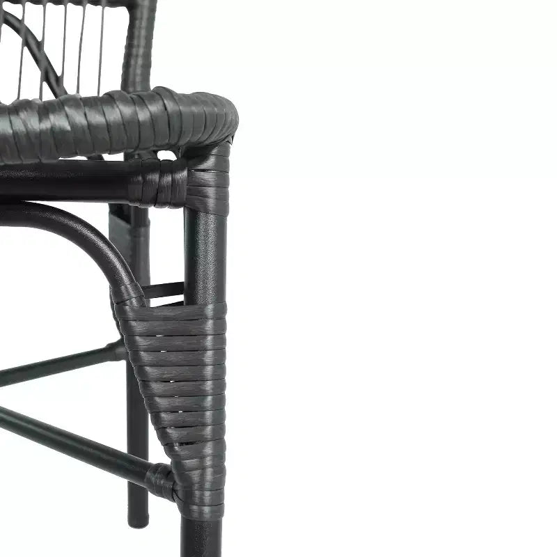 Christopher Knight Home Bruni Set da pranzo moderno di 7 pezzi per patio in ferro e rattan PE con tavolo ovale