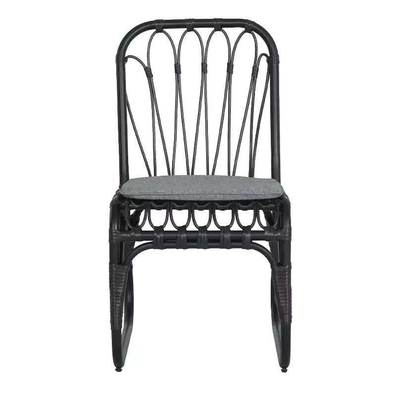 Christopher Knight Home Corsica Set da pranzo transizionale da 7 pezzi da patio in ferro e rattan con cuscini