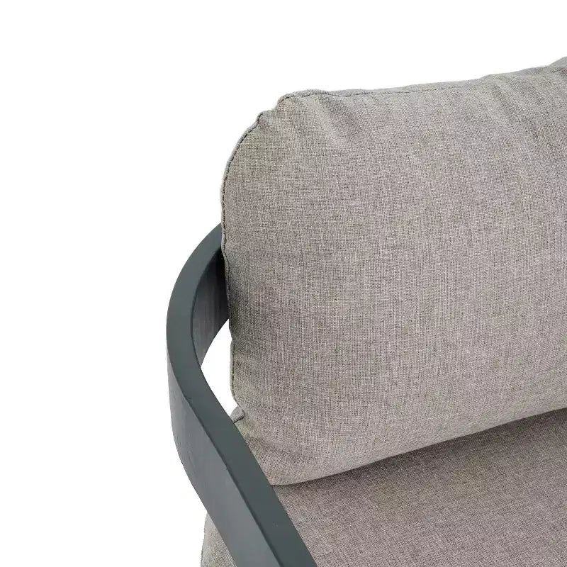 ModernLuxe Set da Pranzo per Esterni da 7 Pezzi per 6 Persone, Set da Arredo Giardino con Tavolo da Pranzo e 6 Sedie con Cuscini e Telaio Resistente alle Intemperie