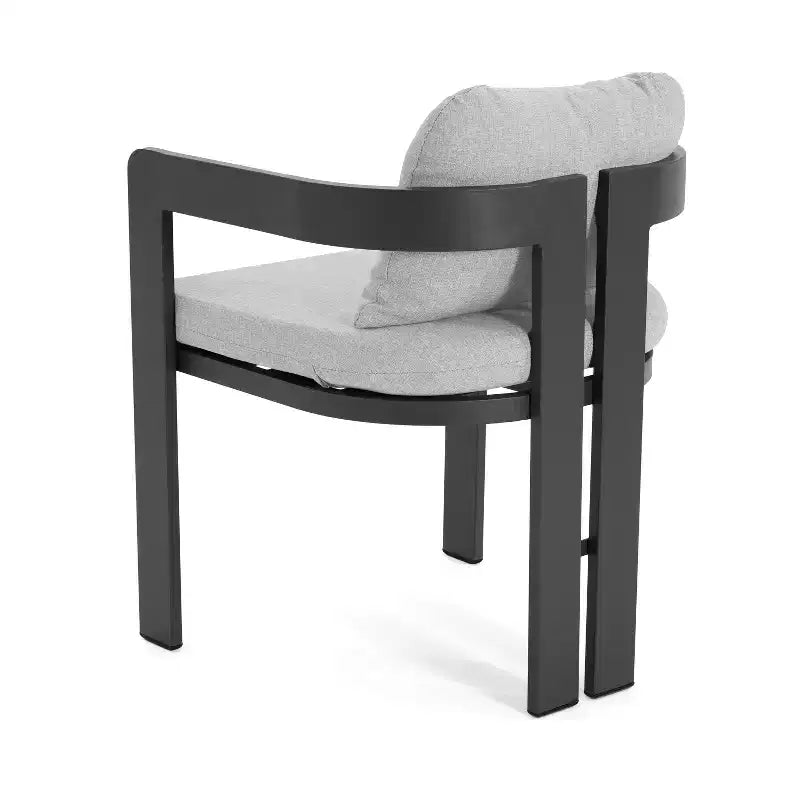 ModernLuxe Set da Pranzo per Esterni da 7 Pezzi per 6 Persone, Set da Arredo Giardino con Tavolo da Pranzo e 6 Sedie con Cuscini e Telaio Resistente alle Intemperie