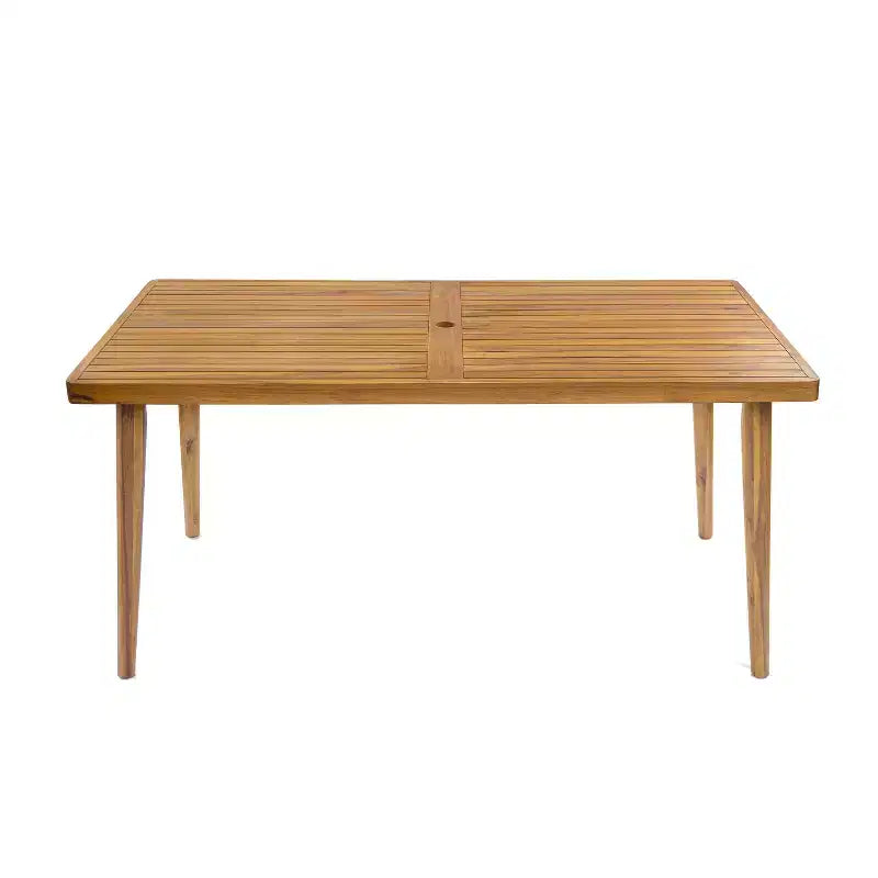 ModernLuxe Set da Pranzo per Esterni da 7 Pezzi per 6 Persone, Set da Arredo Giardino con Tavolo da Pranzo e 6 Sedie con Cuscini e Telaio Resistente alle Intemperie