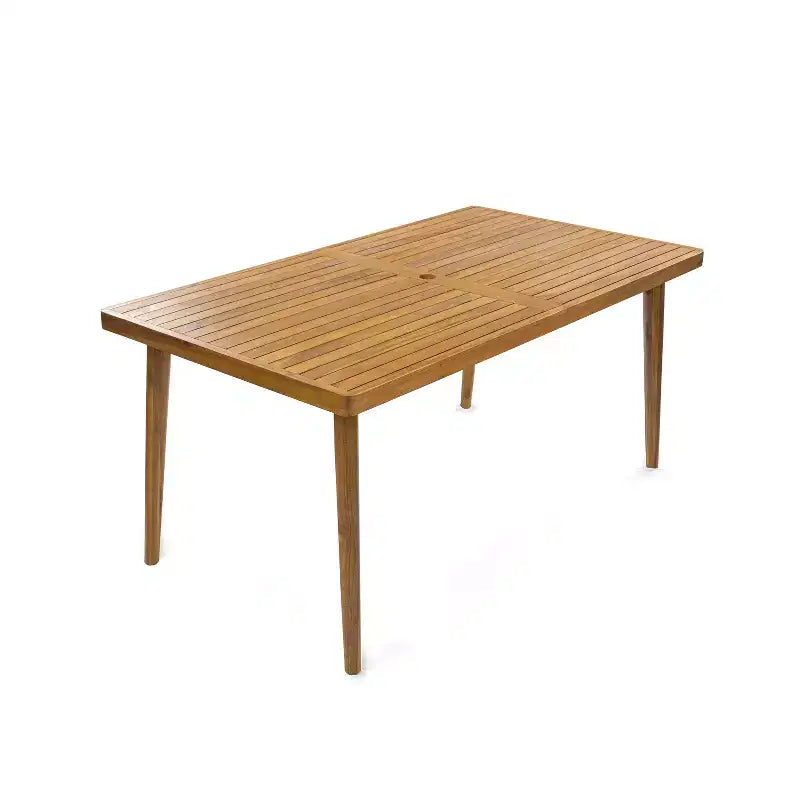 ModernLuxe Set da Pranzo per Esterni da 7 Pezzi per 6 Persone, Set da Arredo Giardino con Tavolo da Pranzo e 6 Sedie con Cuscini e Telaio Resistente alle Intemperie