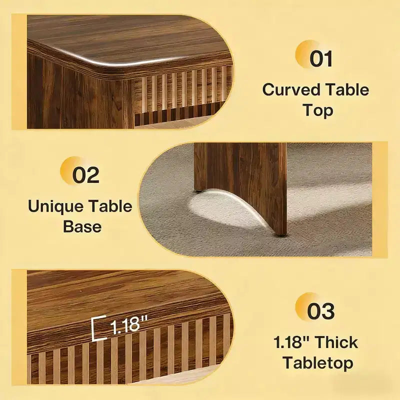 Set da pranzo in legno a 3 pezzi GDFStudio Ichi Farmhouse