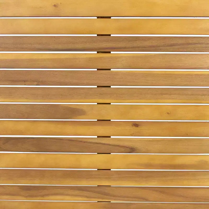 Christopher Knight Home Estrella Set da pranzo moderno da 7 pezzi in acacia per esterni con tavolo a doghe e cuscini