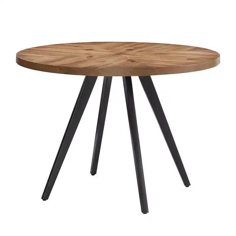Tavolo da pranzo rotondo Jolana 45 e set di sedie da pranzo imbottite - iNSPIRE Q