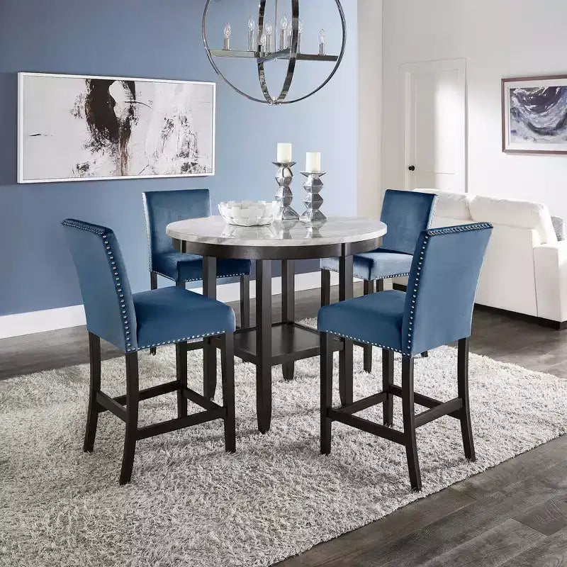 Set da pranzo Banforth - 5 pezzi - Blu - iNSPIRE Q