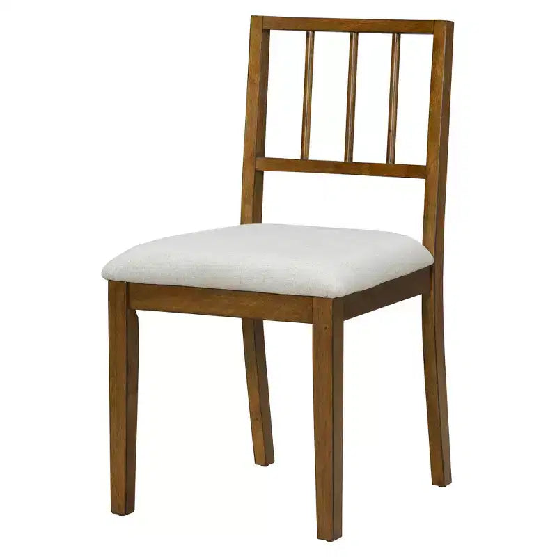 GDFStudio Dickey Set da Pranzo Salvaspazio da 6 Pezzi Stile Rustico con Struttura in Legno Massiccio
