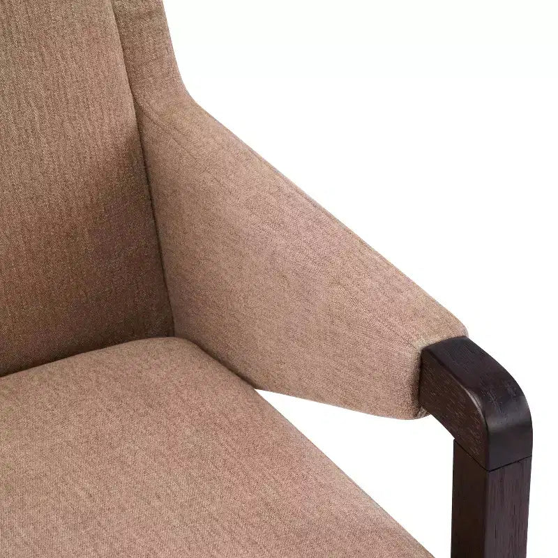Christopher Knight Home Lindiwe, set da pranzo moderno da 7 pezzi in legno di Hevea con rivestimento in lino e tavolo rettangolare